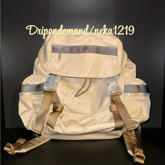 Lululemon Wunderlust Backpack Mini 14L- Trench/Allspice/Grey 